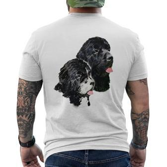 Newfoundland Dogs Including Landseer Men's T-shirt Back Print | Mazezy