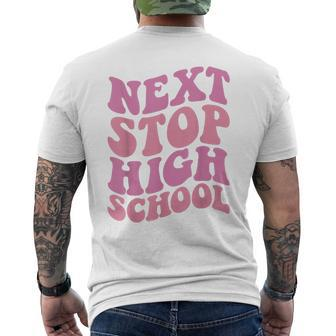 Next Stop High School Elementary School Graduation 2023 Mens Back Print T-shirt - Seseable