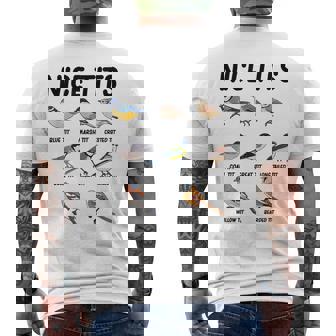 Nice Tits Bird Lover Birdwatching Bird Whisperer Binoculars Mens Back Print T-shirt | Mazezy