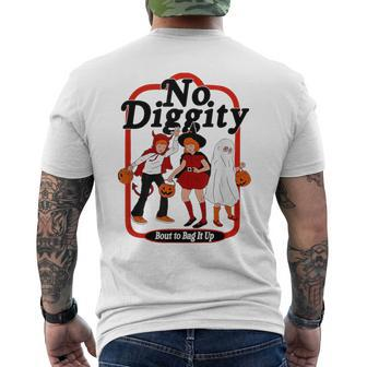 No Diggity 'Bout To Bag It Up Men's T-shirt Back Print - Thegiftio UK