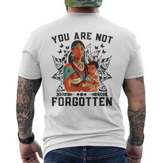 You Are Not Forgotten Canada Orange Day Indigenous Children Men's T-shirt Back Print - Seseable