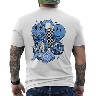 In November We Wear Blue T1d Type 1 Diabetes Awareness Men's T-shirt Back Print - Seseable
