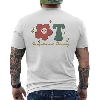 Occupational Therapy -Ot Therapist Ot Month Groovy Retro Mens Back Print T-shirt | Mazezy