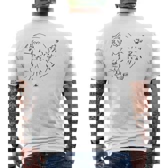 Oh Oh Golfer Humorous Mens Back Print T-shirt | Mazezy