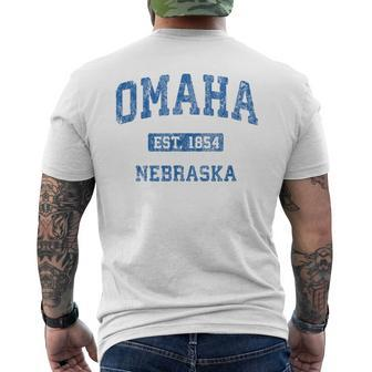 Omaha Nebraska Ne Vintage Athletic Sports Design Mens Back Print T-shirt | Mazezy