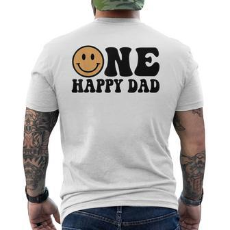 One Happy Dude 1St Birthday One Cool Dad Family Matching Men's T-shirt Back Print | Mazezy