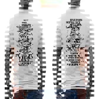 Only Two Defining Forces Have Ever Offered Veterans Gift  Men's Crewneck Short Sleeve Back Print T-shirt