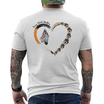 Orange Day Indigenous Education Awareness Men's T-shirt Back Print - Seseable