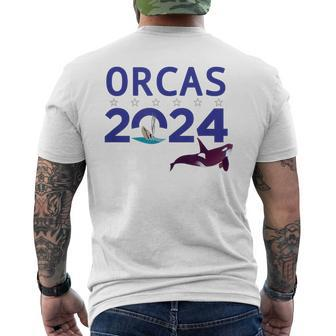 Orcas 2024 Men's Crewneck Short Sleeve Back Print T-shirt - Monsterry AU