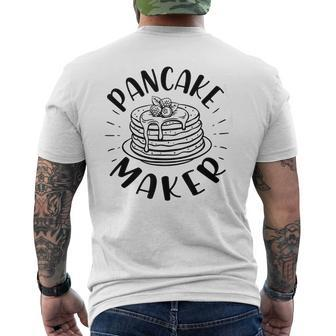 Pancake Maker Dad And Kid Pancake Dad Son Matching Mens Back Print T-shirt | Mazezy