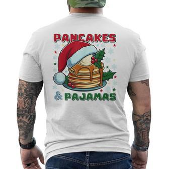 Pancakes And Pajamas Fluffy Buttermilk Cake Santa Christmas Men's T-shirt Back Print | Mazezy