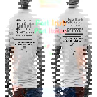 Part Irish Part Italian Ancestry Funny Math Meme Heritage Mens Back Print T-shirt | Mazezy
