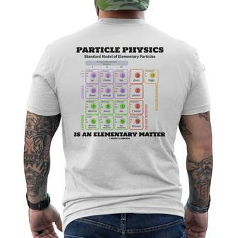Particle Physics Is An Elementary Matter Standard Model Men's T-shirt Back Print | Mazezy