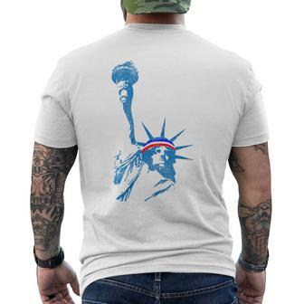 Patriotic Statue Of Liberty 4Th Of July - Usa Graphic Mens Back Print T-shirt | Mazezy