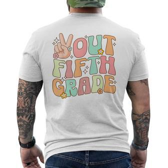 Peace Out Fifth 5Th Grade Graduation Class Of 2023 Mens Back Print T-shirt | Mazezy
