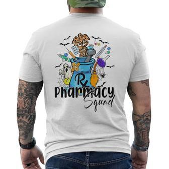 Pharmacy Squad Halloween Pills Of Spooky Pharmacist Witch Men's T-shirt Back Print - Seseable