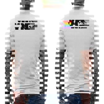 Pittsburgh Pride Lgbt Yinz Mens Back Print T-shirt | Mazezy