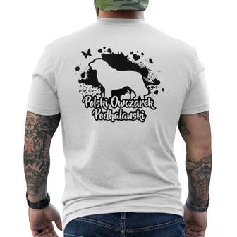 Polski Owczarek Podhalanski Dog Breed Men's T-shirt Back Print | Mazezy