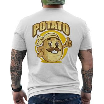 Potato With An E Mens Back Print T-shirt | Mazezy