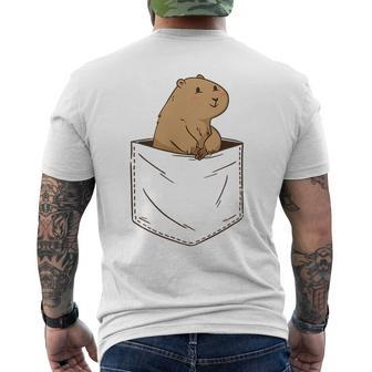 Prairie Dog Brown Rodent Pet Animal Expert Cute Mammals Men's T-shirt Back Print | Mazezy