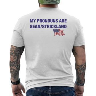 My Pronouns Are Sean Strickland Men's T-shirt Back Print - Monsterry CA