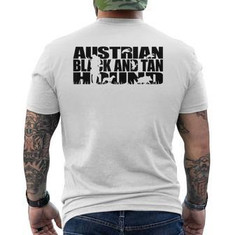 Proud Austrian Black And Tan Hound Hunting Hound Dog Men's T-shirt Back Print | Mazezy