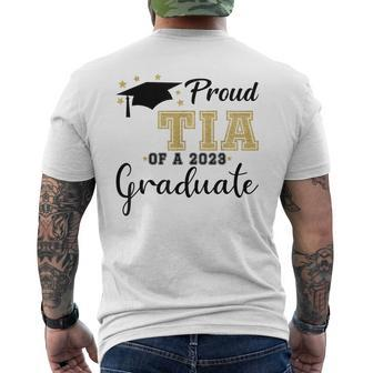 Proud Tia Of A 2023 Graduate Class 2023 Senior 23 Mens Back Print T-shirt | Mazezy