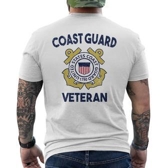 Proud Us Coast Guard Veteran Military Pride Veteran Funny Gifts Mens Back Print T-shirt | Mazezy