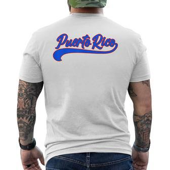 Puerto Rico Boricua Puerto Rican Flag Hispanic Heritage Men's T-shirt Back Print - Monsterry AU