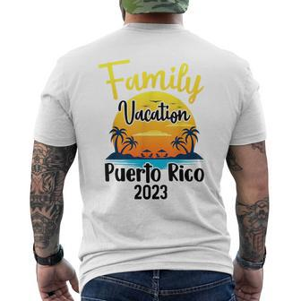Puerto Rico Family Vacation 2023 Matching Boricua Vacay Pr Mens Back Print T-shirt - Seseable