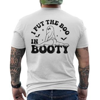 I Put The Boo In Booty Adult Joke Halloween Costume Men's T-shirt Back Print | Mazezy