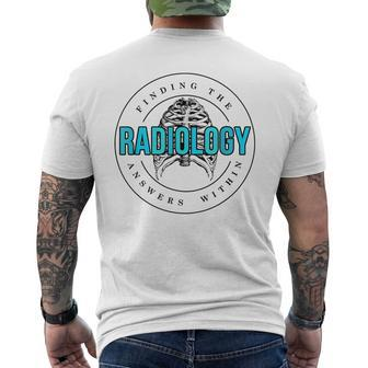 Radiology Finding Answer Within Skeleton Rad Tech Xray Mens Back Print T-shirt | Mazezy UK