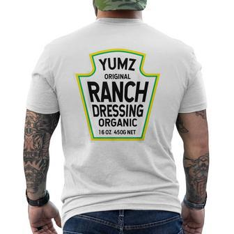 Ranch Dressing Salad Easy Halloween Costume Matching Group Mens Back Print T-shirt | Mazezy