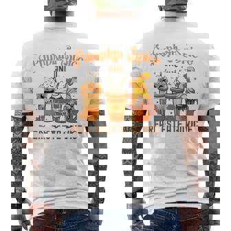 Real Estate Halloween Pumpkin Spice And Real Estate Advice Men's T-shirt Back Print | Mazezy