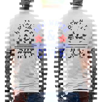 Red White And Cute 4Th Of July Mens Back Print T-shirt | Mazezy