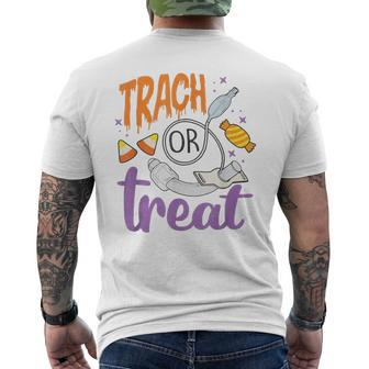 Respiratory Therapist Halloween Trach Or Treat Pulmonary Men's T-shirt Back Print