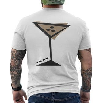 Retro Espresso Martini Men's T-shirt Back Print | Mazezy
