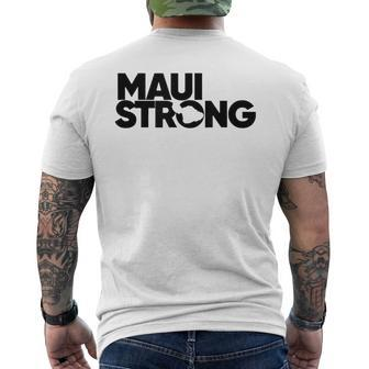Retro Maui Support Strong Pray For Hawaii Supportive Men's T-shirt Back Print | Mazezy