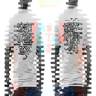Retro Party In The Usa 4Th Of July America Fourth Of July Usa Funny Gifts Mens Back Print T-shirt | Mazezy