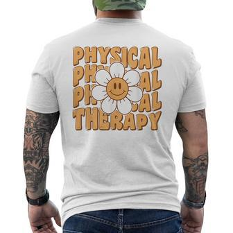 Retro Physical Therapy Physical Therapist Pt Month Men's T-shirt Back Print - Seseable