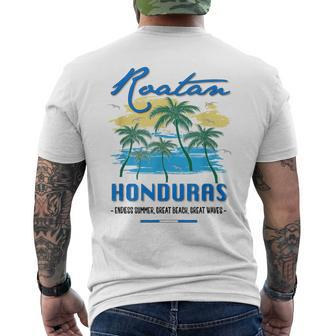 Roatan Honduras Travel Souvenirs Fish Men's T-shirt Back Print | Mazezy AU