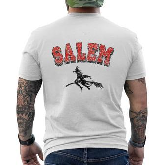 Salem Witches Design Funny Retro Vintage Halloween Salem Funny Gifts Mens Back Print T-shirt | Mazezy