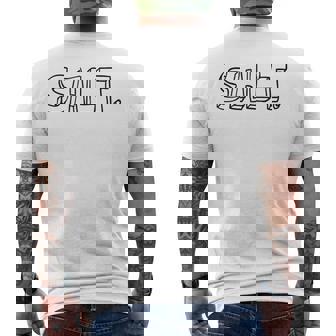 Salt And Pepper Salt Costume Couple Matching Men's T-shirt Back Print - Thegiftio UK