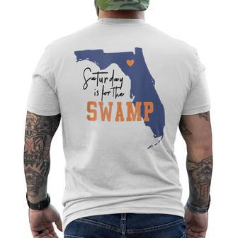 Saturday Is For The Swamp Uf Football Swamp University Men's T-shirt Back Print - Thegiftio UK