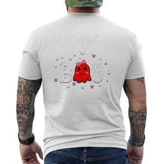 Say Boo To Drugs Halloween Red Ribbon Week Awareness Men's T-shirt Back Print - Seseable