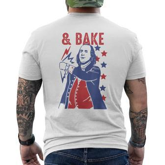 Shake And Bake Funny Couple Matching 4Th Of July Bake Mens Back Print T-shirt - Seseable