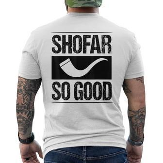 Shofar So Good Hanukkah Chanukah Jewish Men's T-shirt Back Print - Thegiftio UK