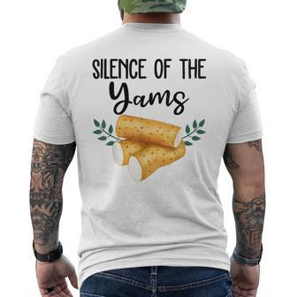 Silence Of The Yams Matching Family Thanksgiving Men's T-shirt Back Print - Seseable