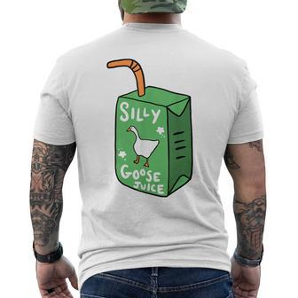 Silly Goose Juice Funny Goose Meme Bird Lover Mens Back Print T-shirt | Mazezy AU