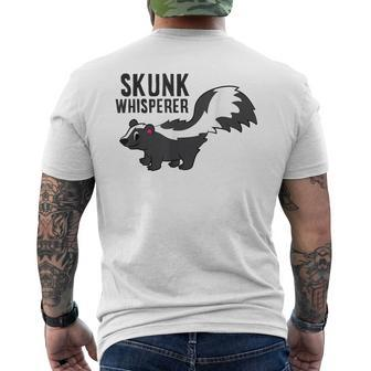 Skunk Whisperer Skunks Men's T-shirt Back Print | Mazezy